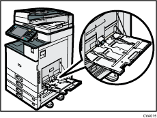 Imagem da bandeja de alimentação manual