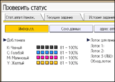 Иллюстрация экрана панели управления