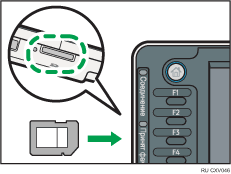 Иллюстрация разъема для носителей