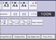 Bild av användarpanelens skärm