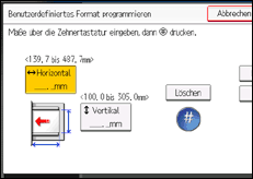 Abbildung Bedienfeld-Display
