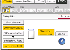 Abbildung Bedienfeld-Display