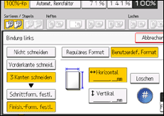 Abbildung Bedienfeld-Display