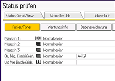 Abbildung Bedienfeld-Display