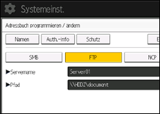 Abbildung Bedienfeld-Display