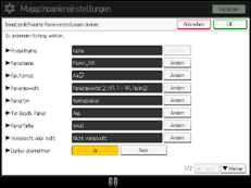 Abbildung Bedienfeld-Display