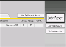 Abbildung Bedienfeld-Display