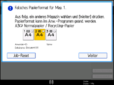 Abbildung Bedienfeld-Display