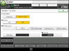 Abbildung Bedienfeld-Display