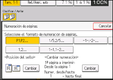 Ilustración de la pantalla panel de mandos