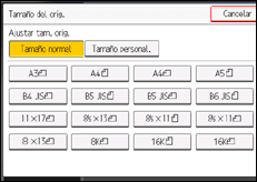 Ilustración de la pantalla panel de mandos