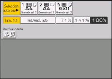 Ilustración de la pantalla panel de mandos
