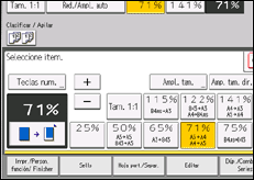 Ilustración de la pantalla panel de mandos