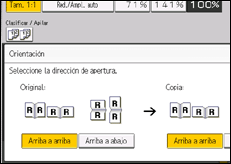Ilustración de la pantalla panel de mandos