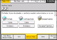 Ilustración de la pantalla panel de mandos