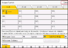 Ilustración de la pantalla panel de mandos