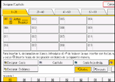 Ilustración de la pantalla panel de mandos