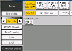Ilustración de la pantalla panel de mandos
