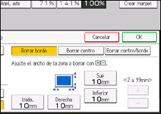 Ilustración de la pantalla panel de mandos