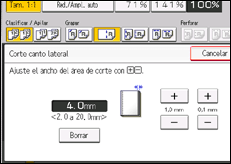 Ilustración de la pantalla panel de mandos