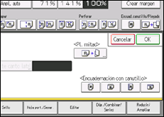 Ilustración de la pantalla panel de mandos
