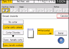 Ilustración de la pantalla panel de mandos