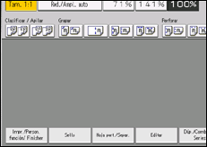 Ilustración de la pantalla panel de mandos