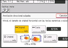 Ilustración de la pantalla panel de mandos