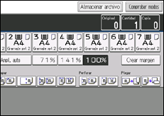 Ilustración de la pantalla panel de mandos