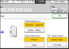 Ilustración de la pantalla panel de mandos