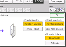 Ilustración de la pantalla panel de mandos