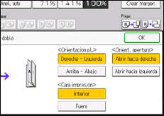 Ilustración de la pantalla panel de mandos