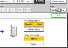 Ilustración de la pantalla panel de mandos