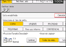 Ilustración de la pantalla panel de mandos