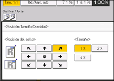 Ilustración de la pantalla panel de mandos