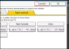 Ilustración de la pantalla panel de mandos