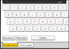 Ilustración de la pantalla panel de mandos