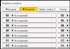Ilustración de la pantalla panel de mandos