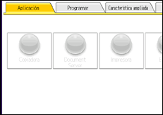 Ilustración de la pantalla panel de mandos