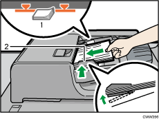 Ilustración de llamada numerada del ADF