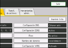 ilustración de la pantalla del panel de operaciones