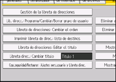 ilustración de la pantalla del panel de operaciones