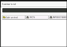 Ilustración de la pantalla panel de mandos