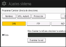 Ilustración de la pantalla panel de mandos