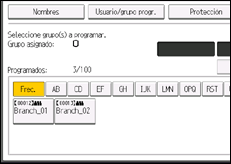 Ilustración de la pantalla panel de mandos