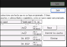 Ilustración de la pantalla panel de mandos