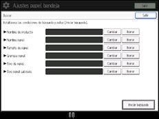 Ilustración de la pantalla panel de mandos