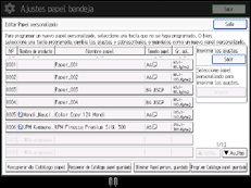 Ilustración de la pantalla panel de mandos
