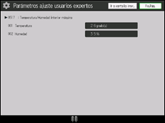 Ilustración de la pantalla panel de mandos