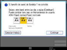 Ilustración de la pantalla panel de mandos